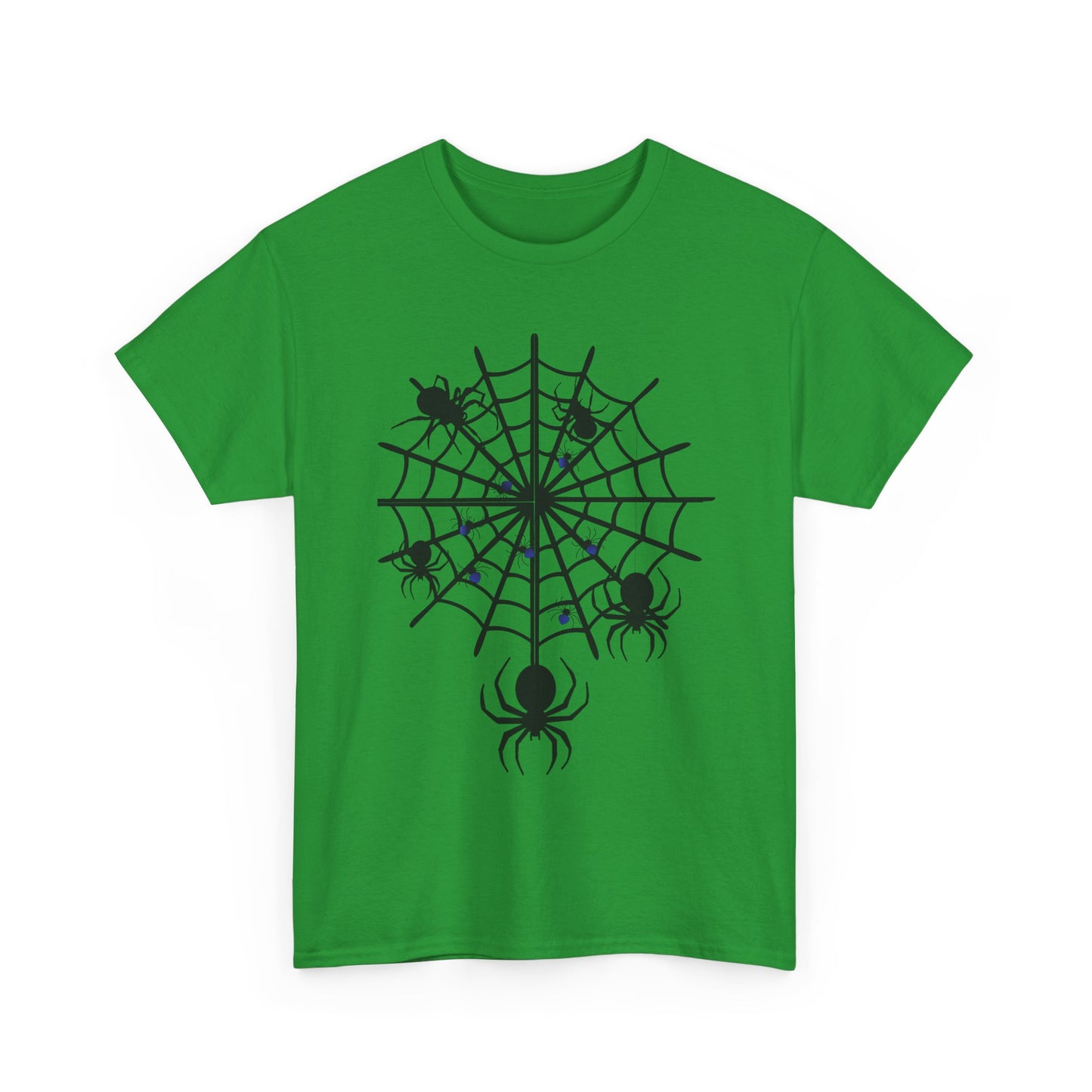 Spooky Halloween "Spiders Galore"  Unisex Heavy Cotton Tee, Halloween Shirt. Perfect for Haunted or Goth Parties!