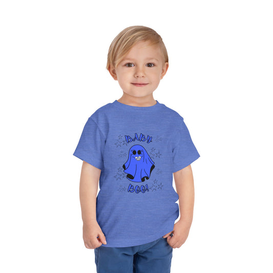 "Baby Boo-Blue", Toddler  Starry Ghost  Halloween Tee Shirt