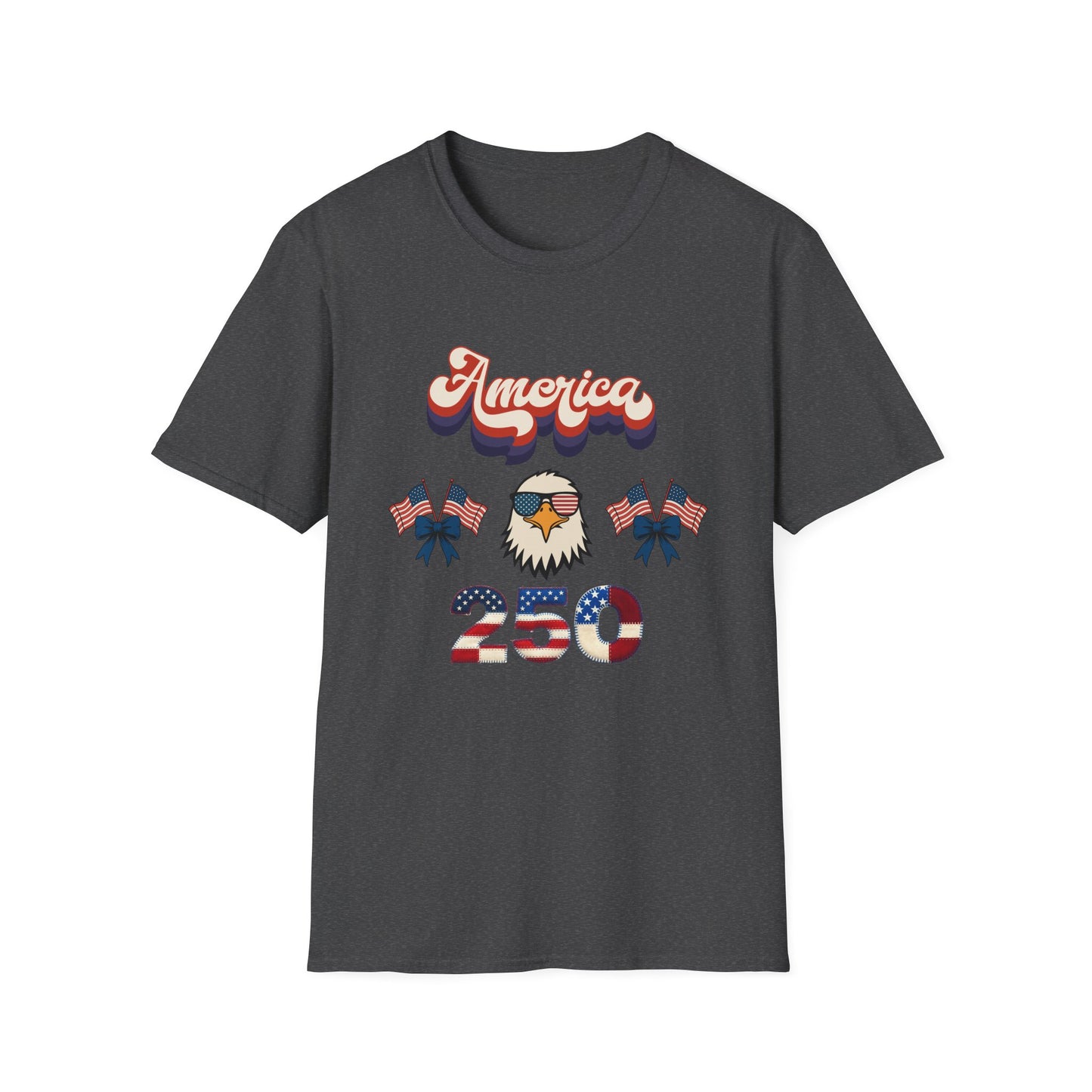 Patriotic " Retro Cool America Eagle 250"  Unisex T-Shirt