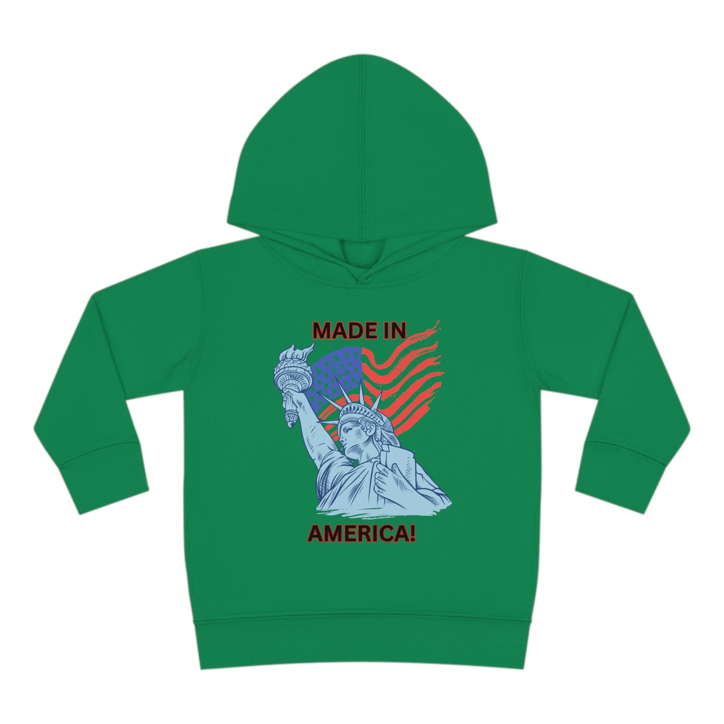 "Made In America" Toddler Pullover Fleece Hoodie