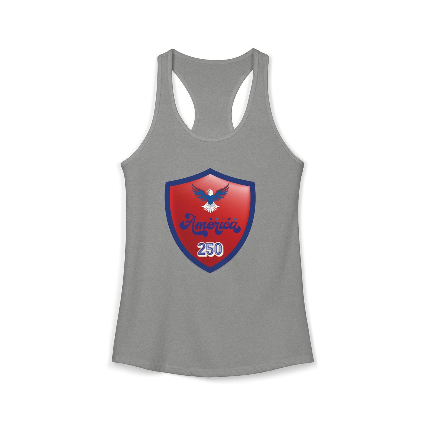 "America 250 Racerback" Tank — Women's Patriotic USA Anniversary Tank Top