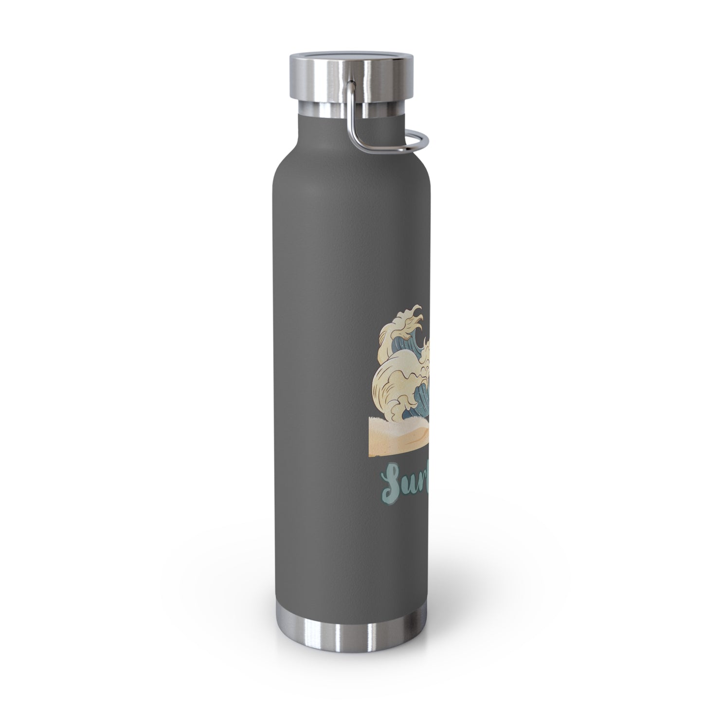 "Surfs Up!" Surfer Silhouette 22oz Vacuum Bottle