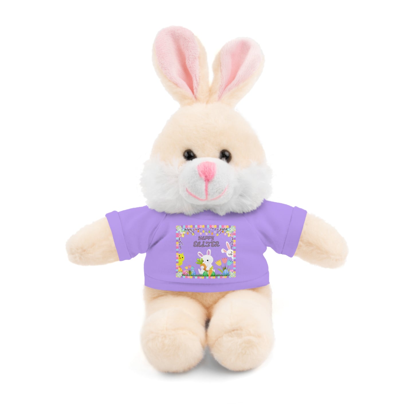 " Happy Easter" Stuffed Animals with Tee, Bunny and Lamb