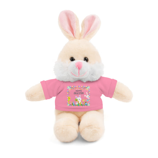 " Happy Easter" Stuffed Animals with Tee, Bunny and Lamb