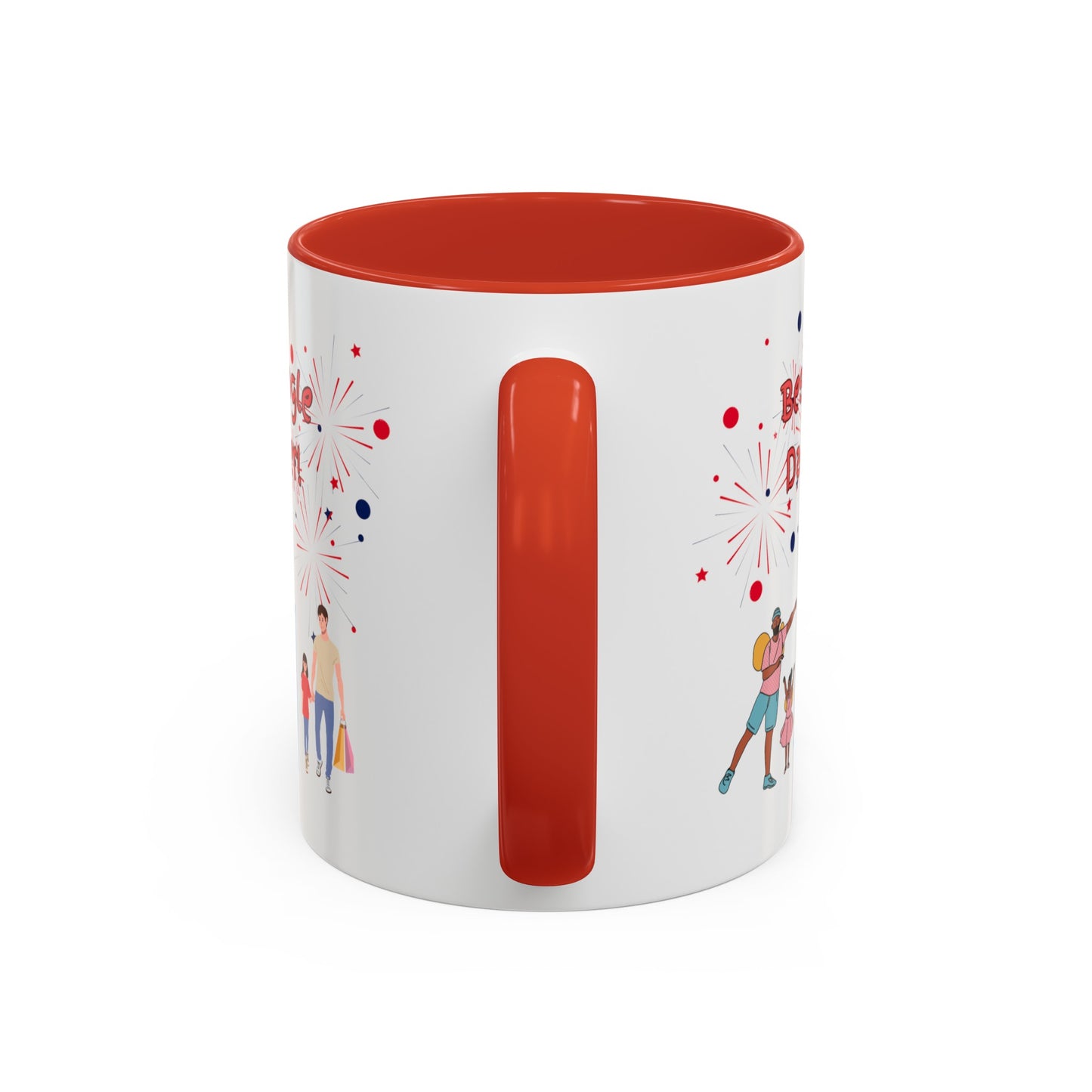 "Best Single Dad Ever",  Carnival Design, Accent Coffee Mug (11 oz, 15 oz)