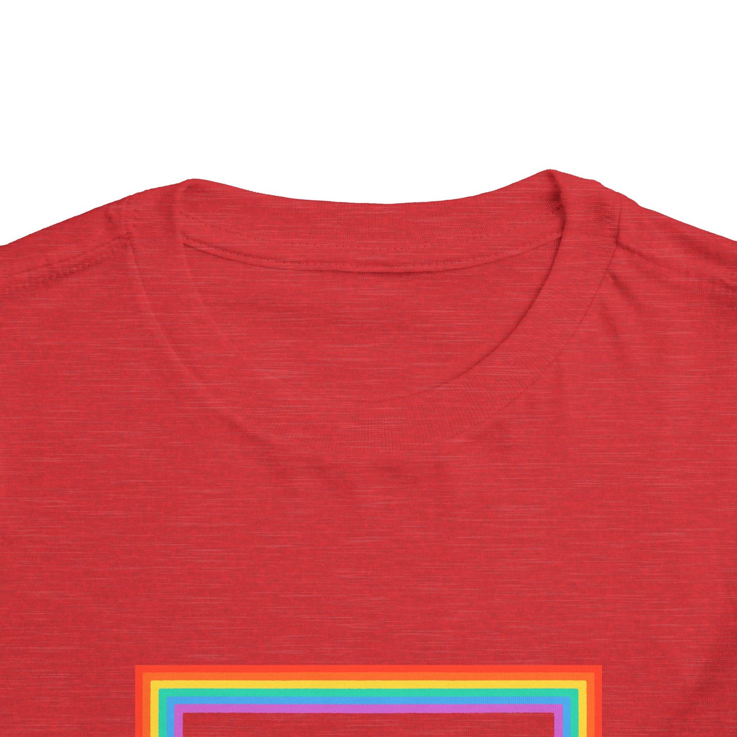 Cute "Starfish Toddler Tee" — Colorful Rainbow Frame Kids Shirt