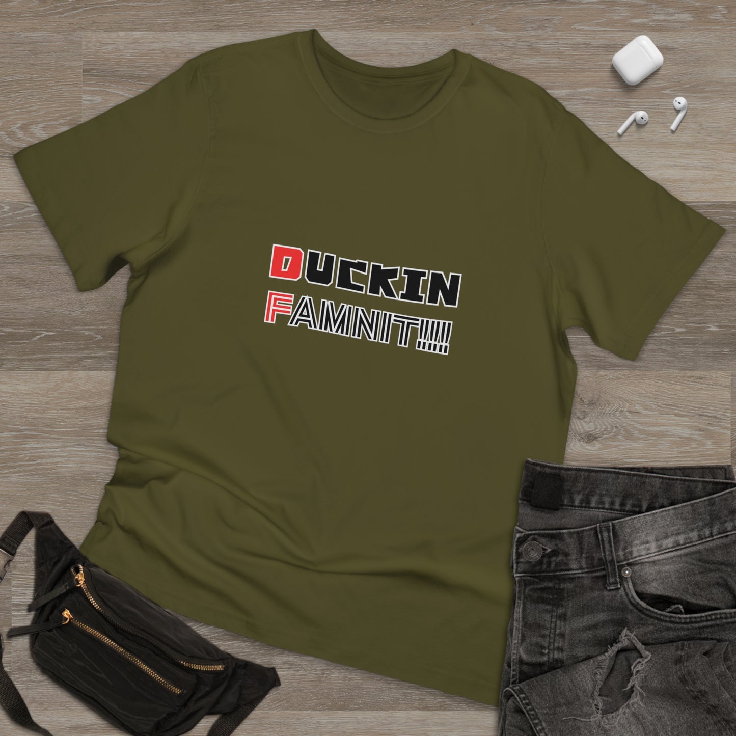 "DUCKIN FAMNIT!!!" Unisex T-shirt
