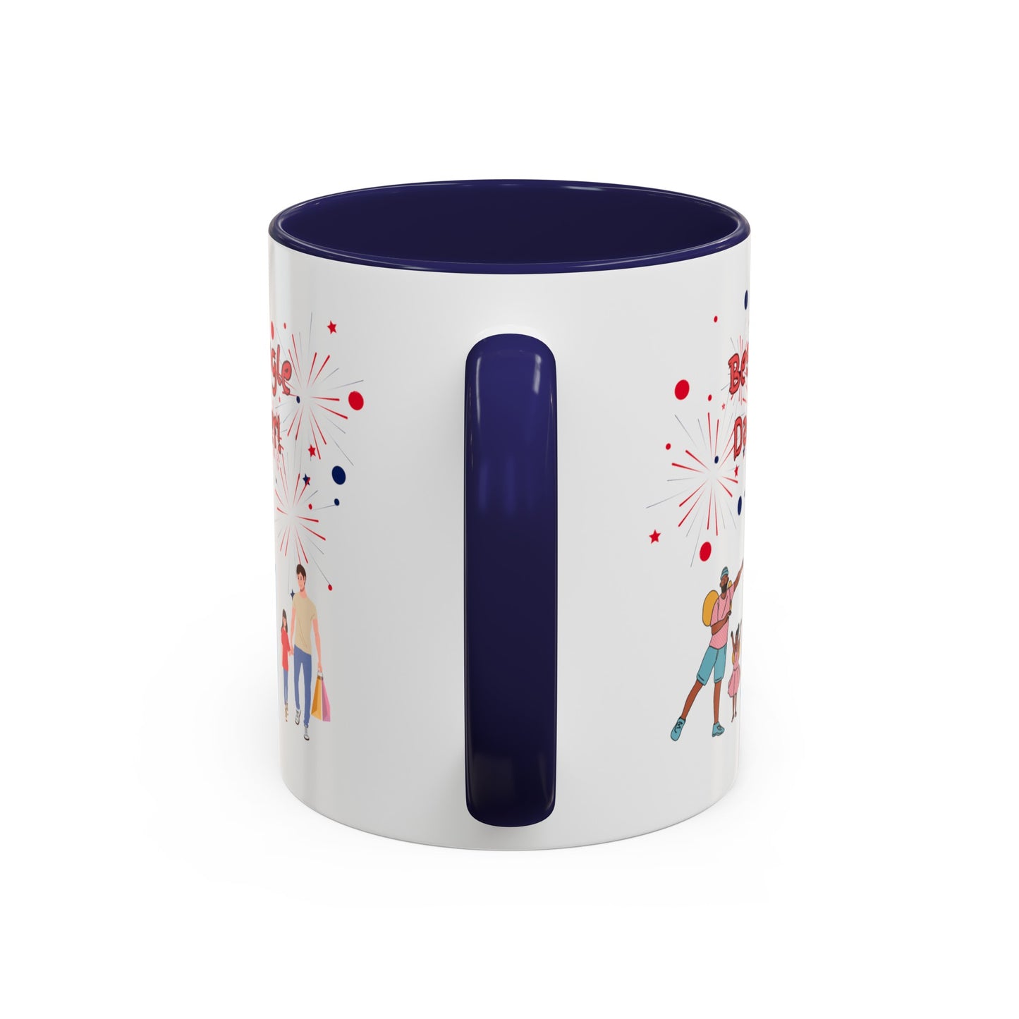 "Best Single Dad Ever",  Carnival Design, Accent Coffee Mug (11 oz, 15 oz)