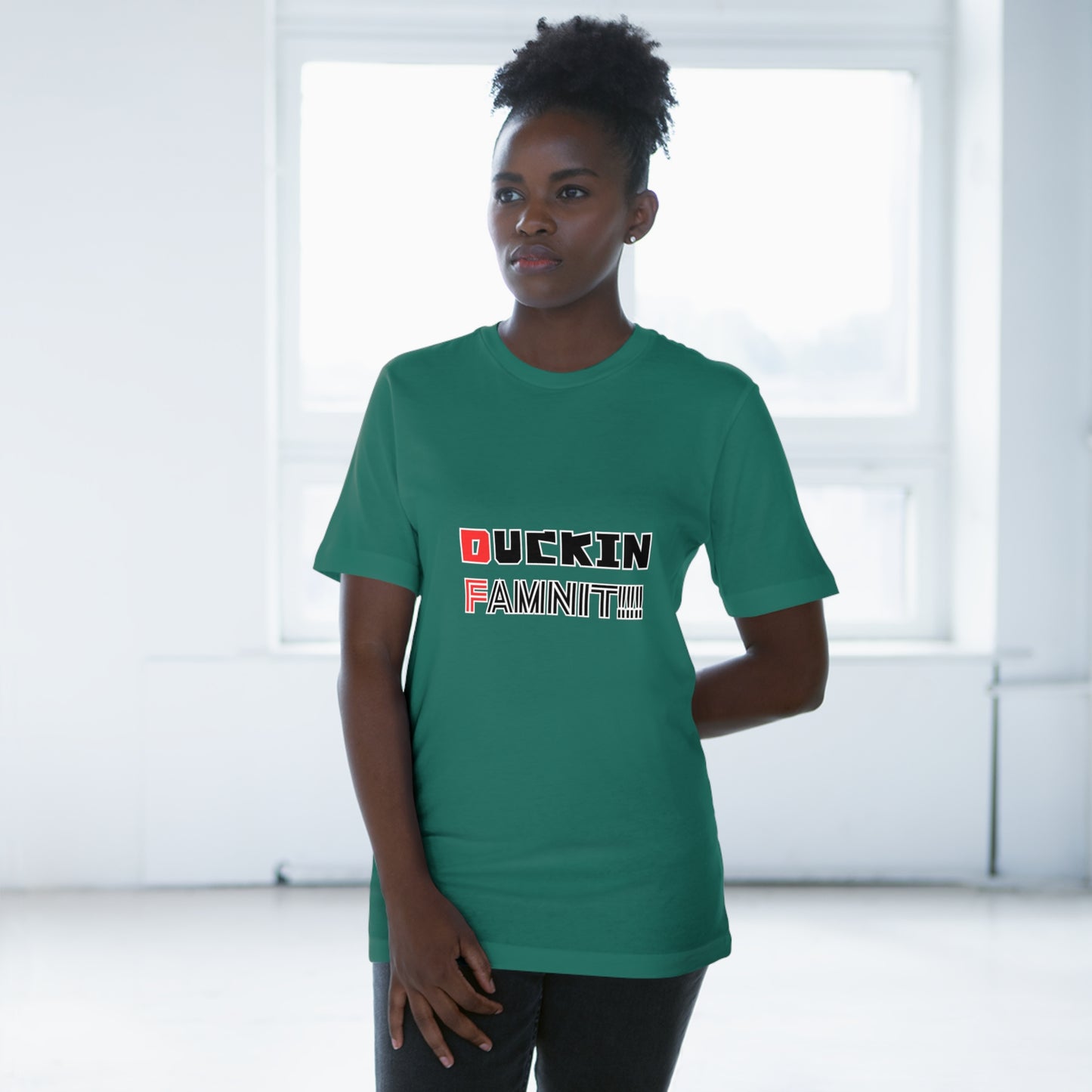 "DUCKIN FAMNIT!!!" Unisex T-shirt