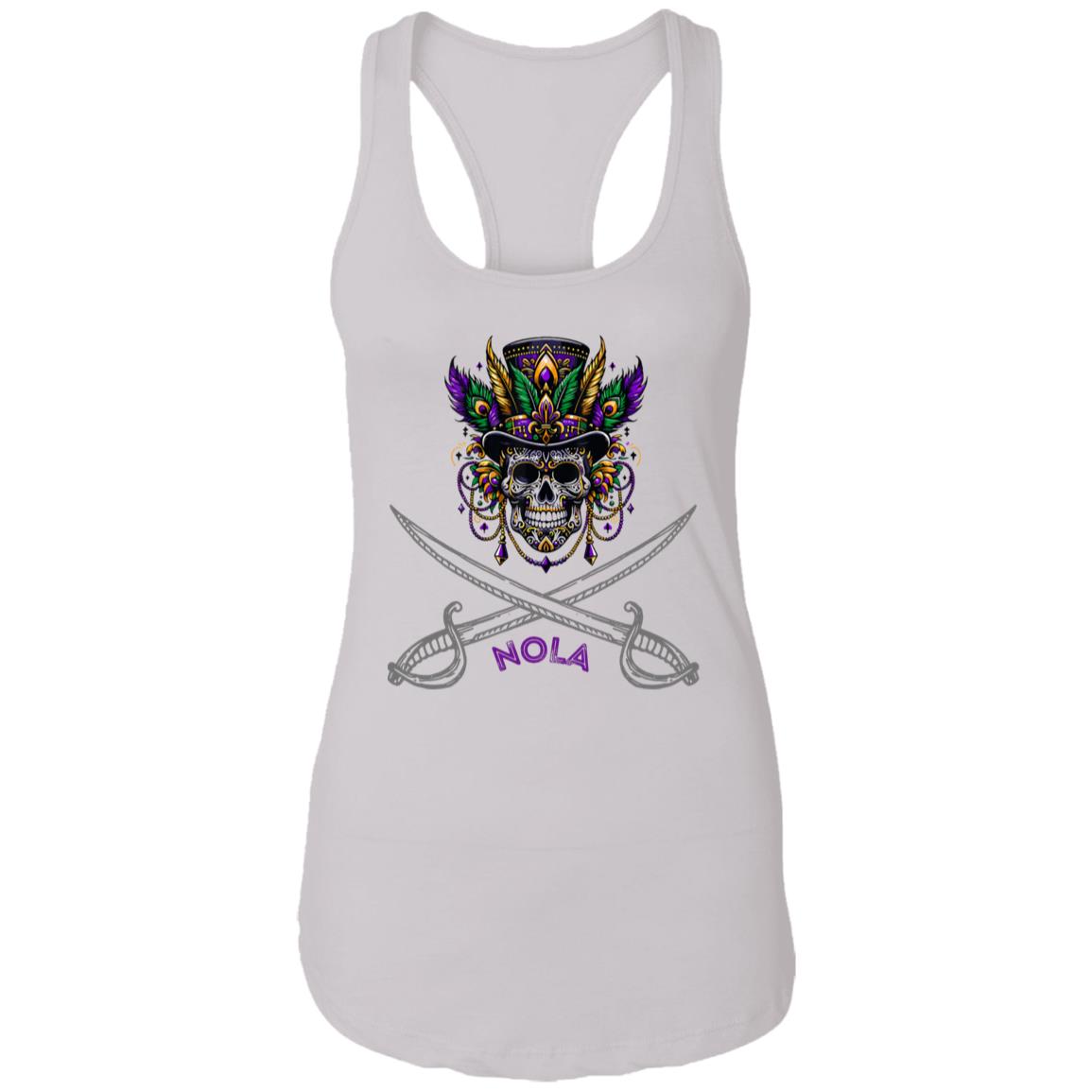 "NOLA Voodoo Pirate" Ladies Racer Back Tank