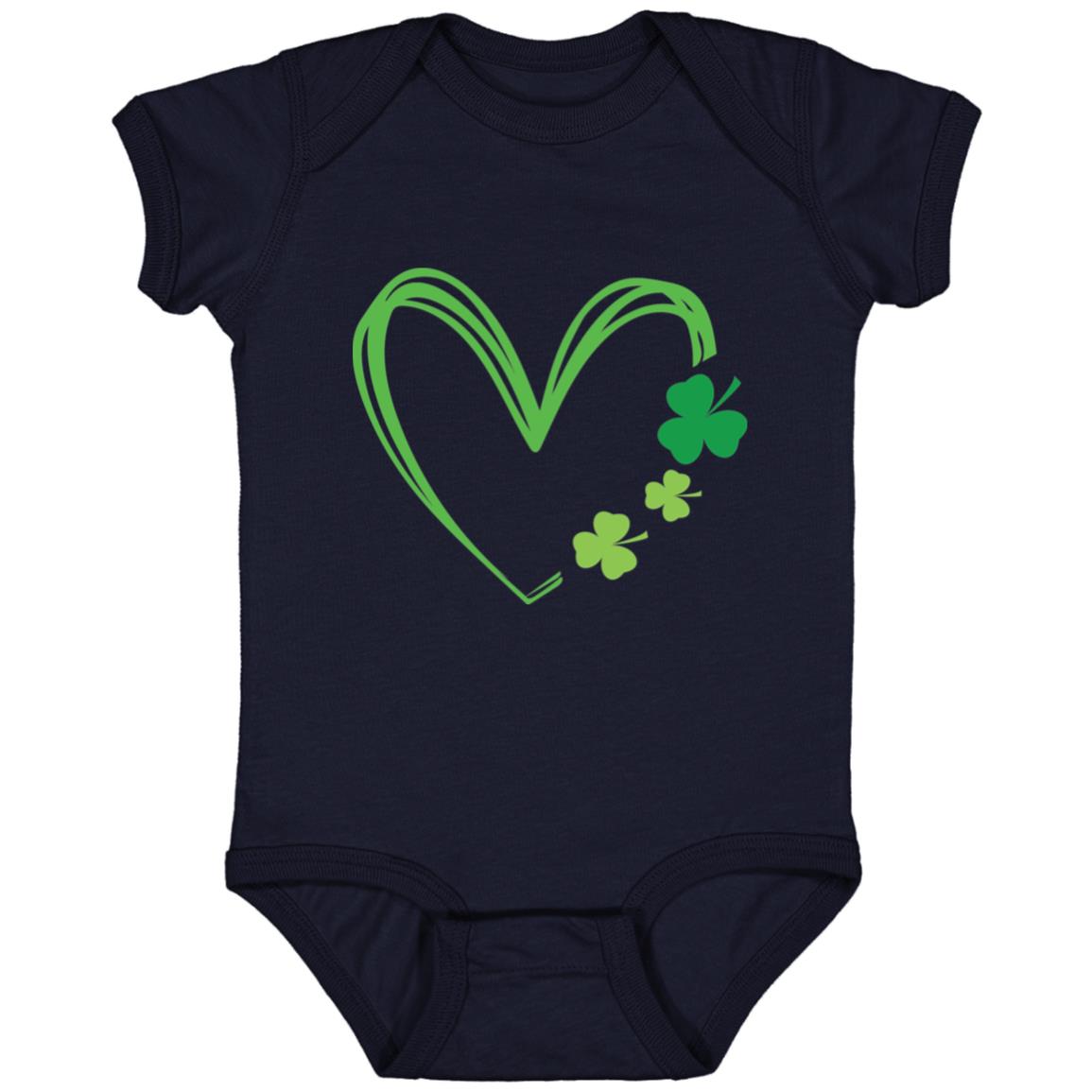"Clover Leaf Heart" Infant Body suit