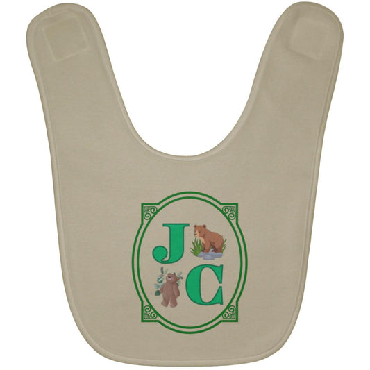 J C Monogram (1) BABYBIB Baby Bib