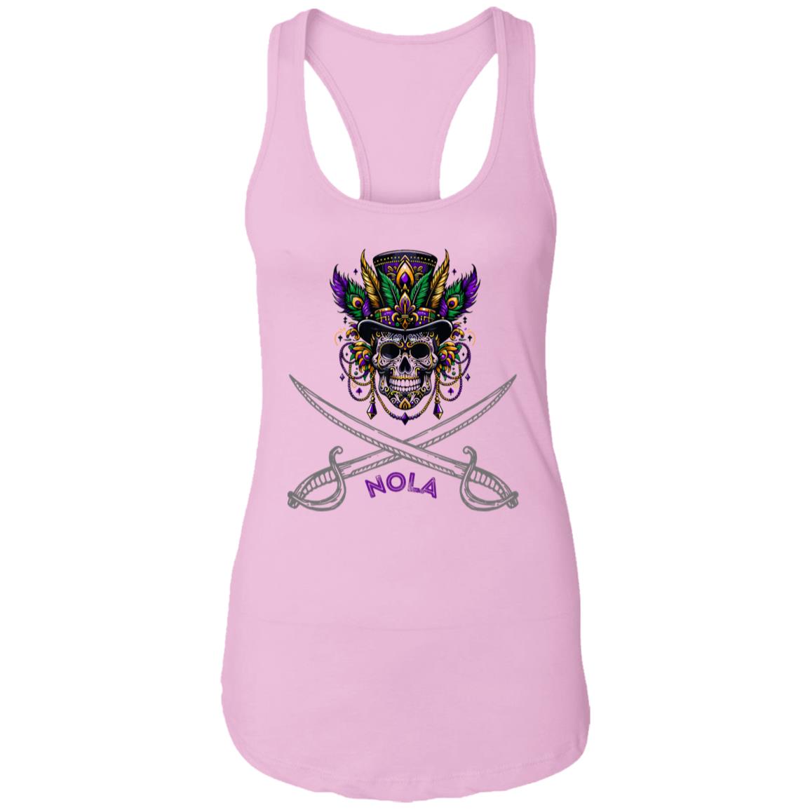 "NOLA Voodoo Pirate" Ladies Racer Back Tank