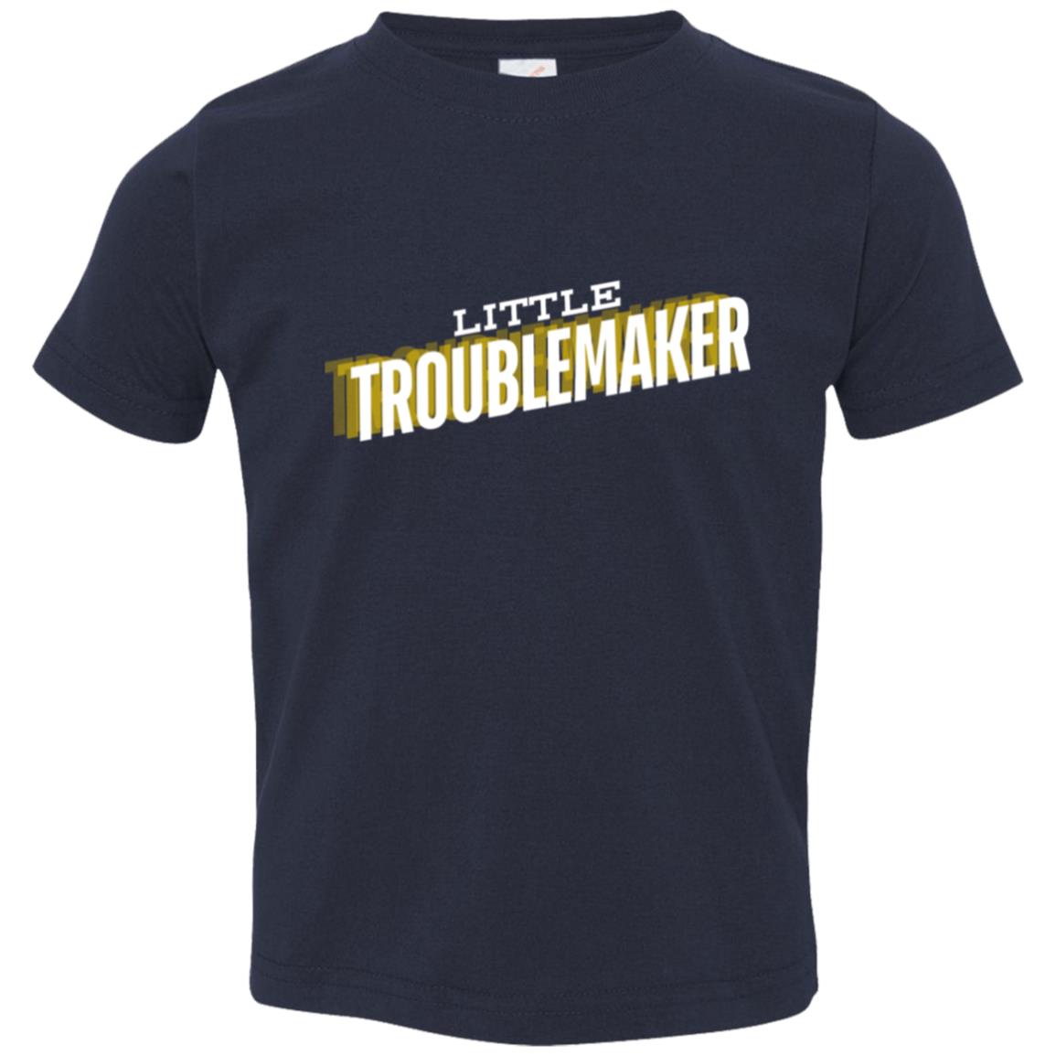 " Little Troublemaker" Toddler Jersey T-Shirt