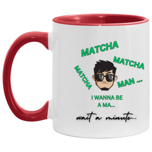 _matcha Man CC 11 oz mu des AM11OZ 11oz Accent Mug