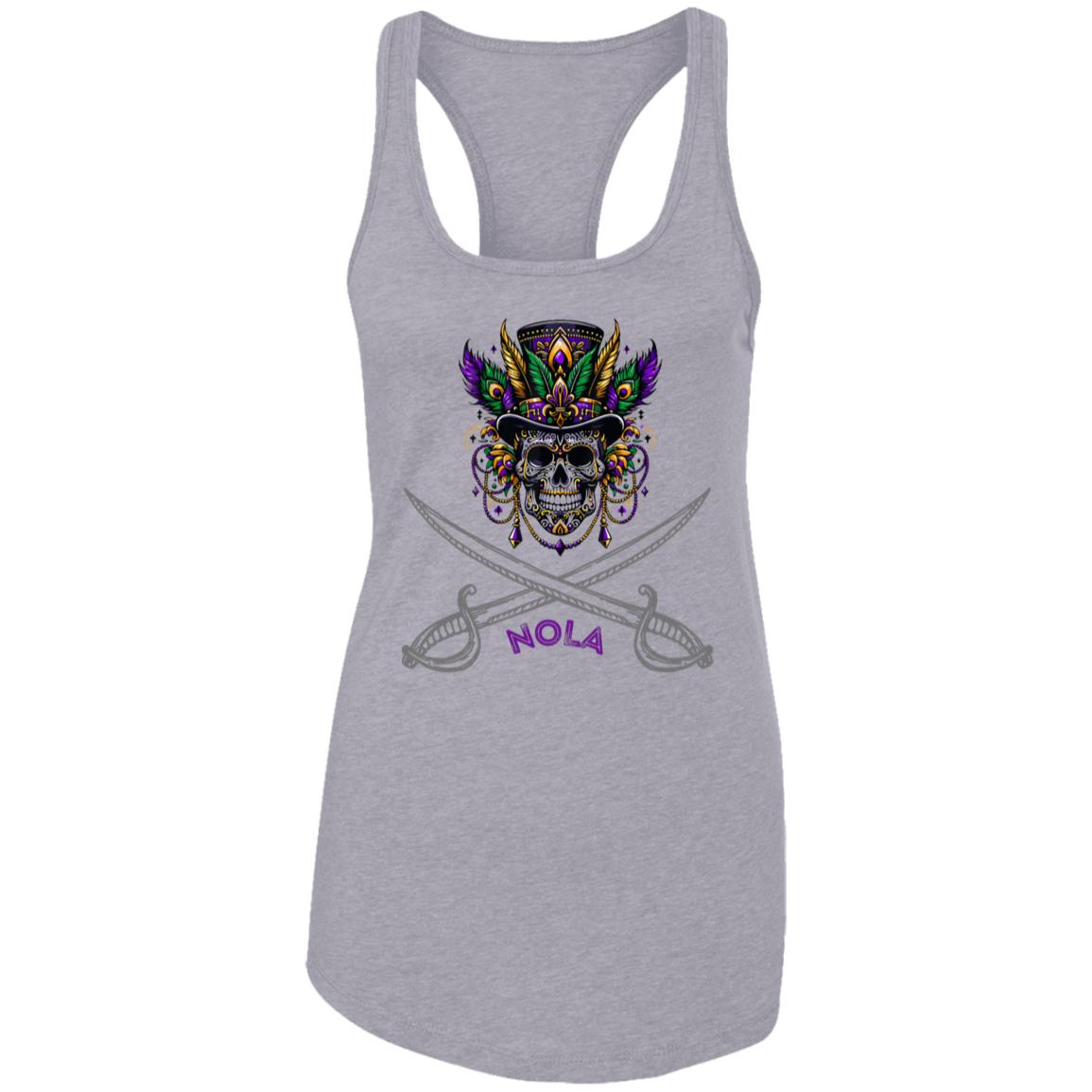 "NOLA Voodoo Pirate" Ladies Racer Back Tank