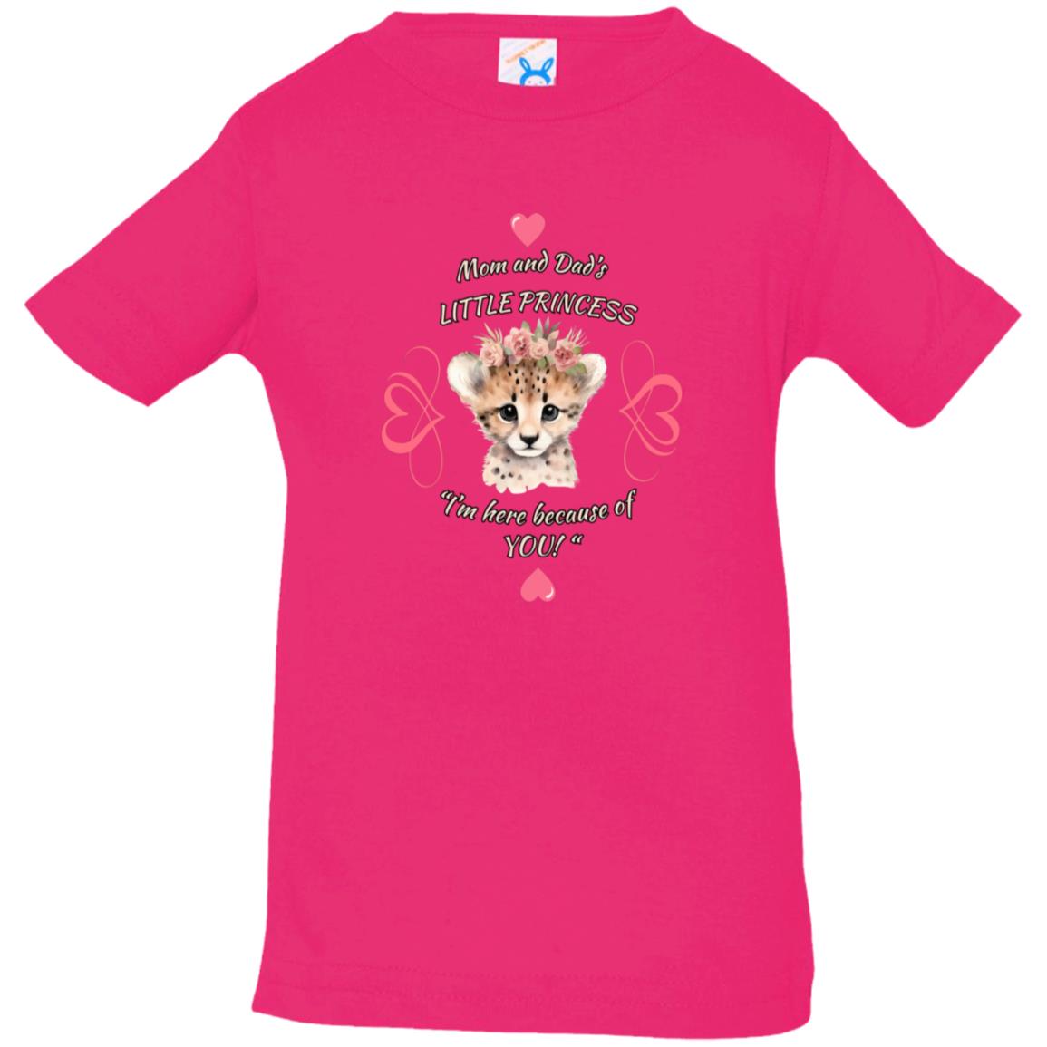 "Mom and Dad's Little Princess", Infant Jersey T-Shirt