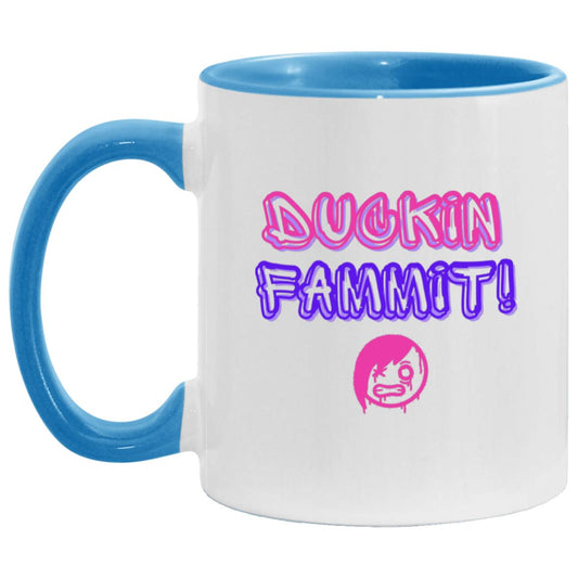 " DUCKIN FAMMIT" Graffiti style 11 oz Mug