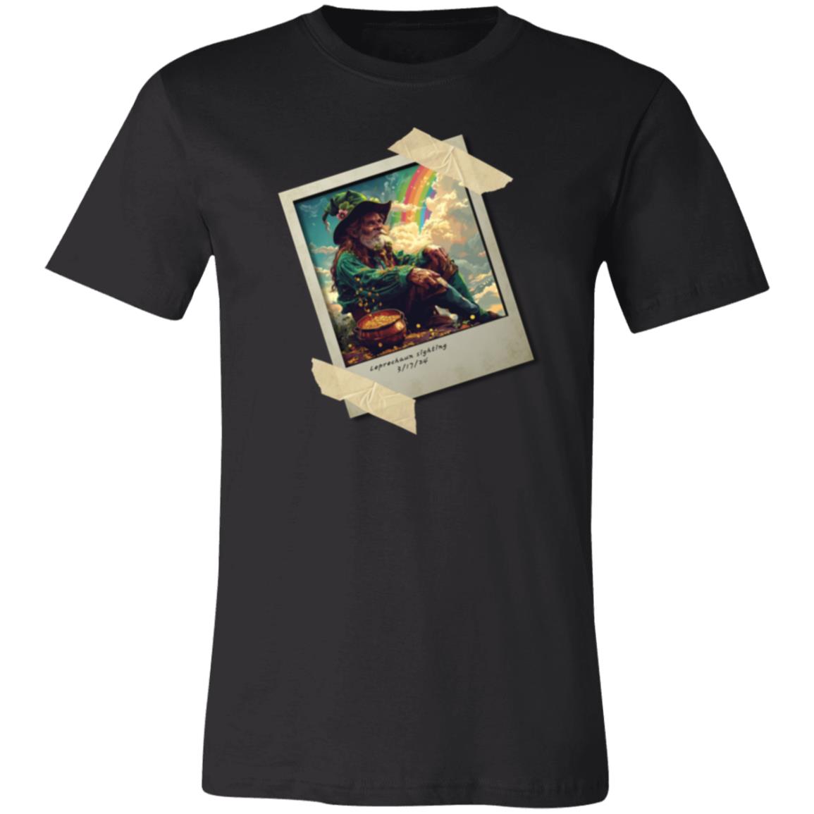 "Leprechaun's Gold"  Snapshot Graphic, Unisex Jersey Short-Sleeve T-Shirt. Great Tee To  Wear Anytime Of The Year-But-Especially St. Patrick's Day.