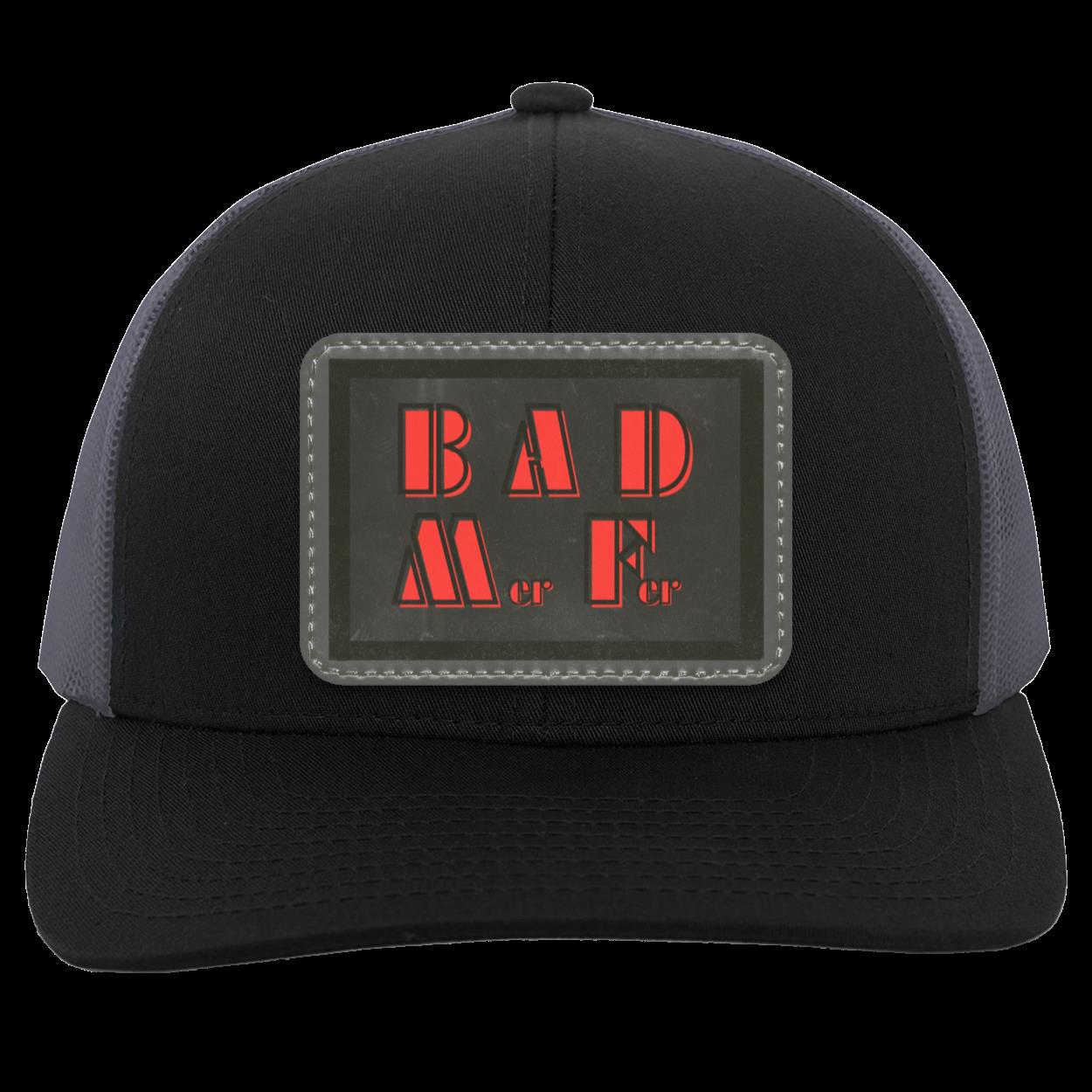 "BAD M-er F-er" Trucker "Snap Back" with Gray and Black Patch