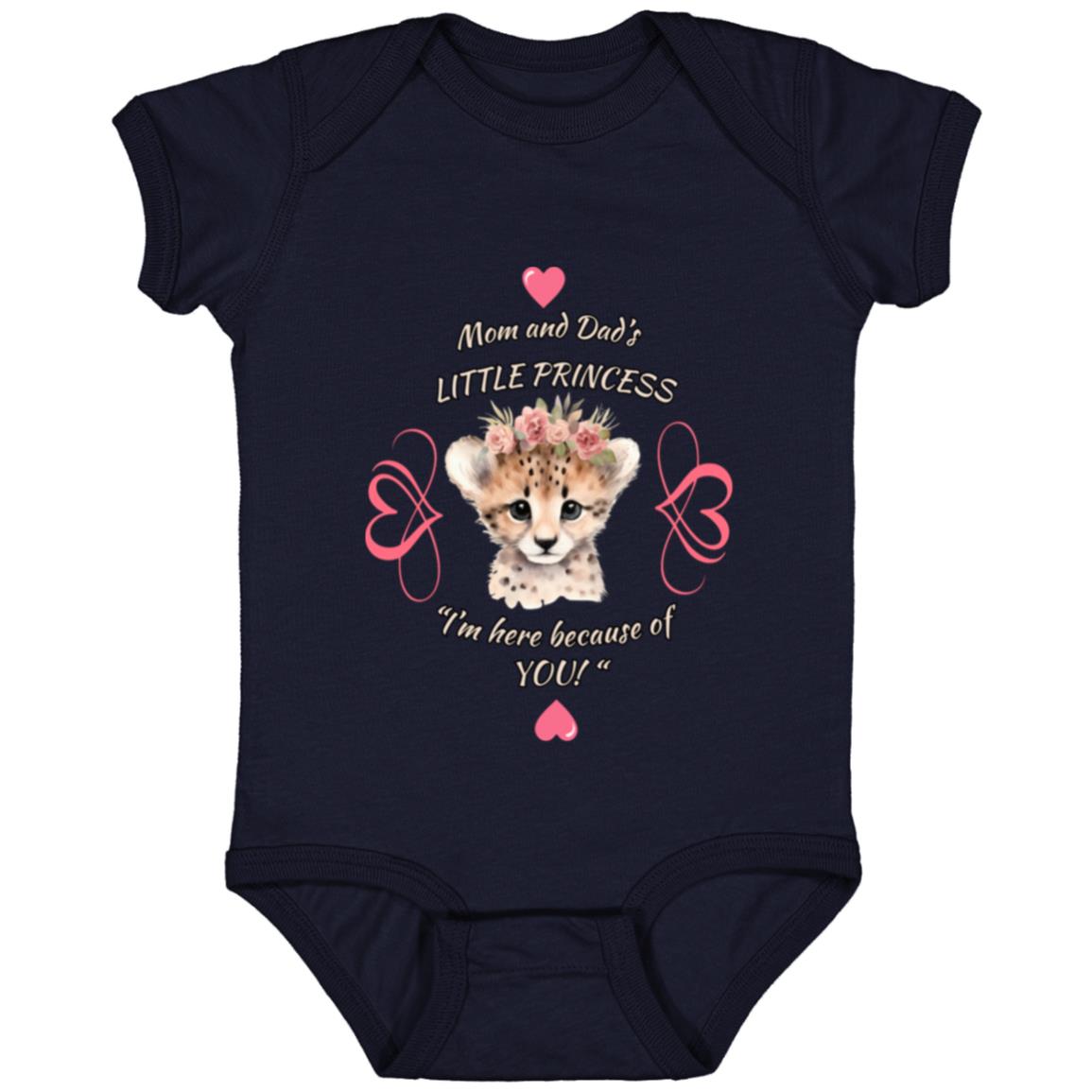 "Mom and Dad's Little Princess", Infant Jersey Bodysuit