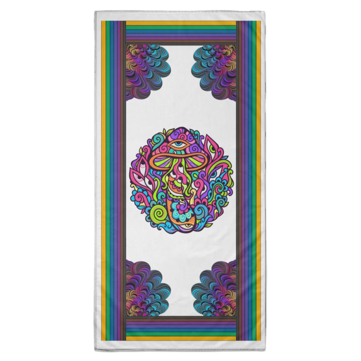 "Groovy Mushroom"  Beach Towel, 35 x 70 in