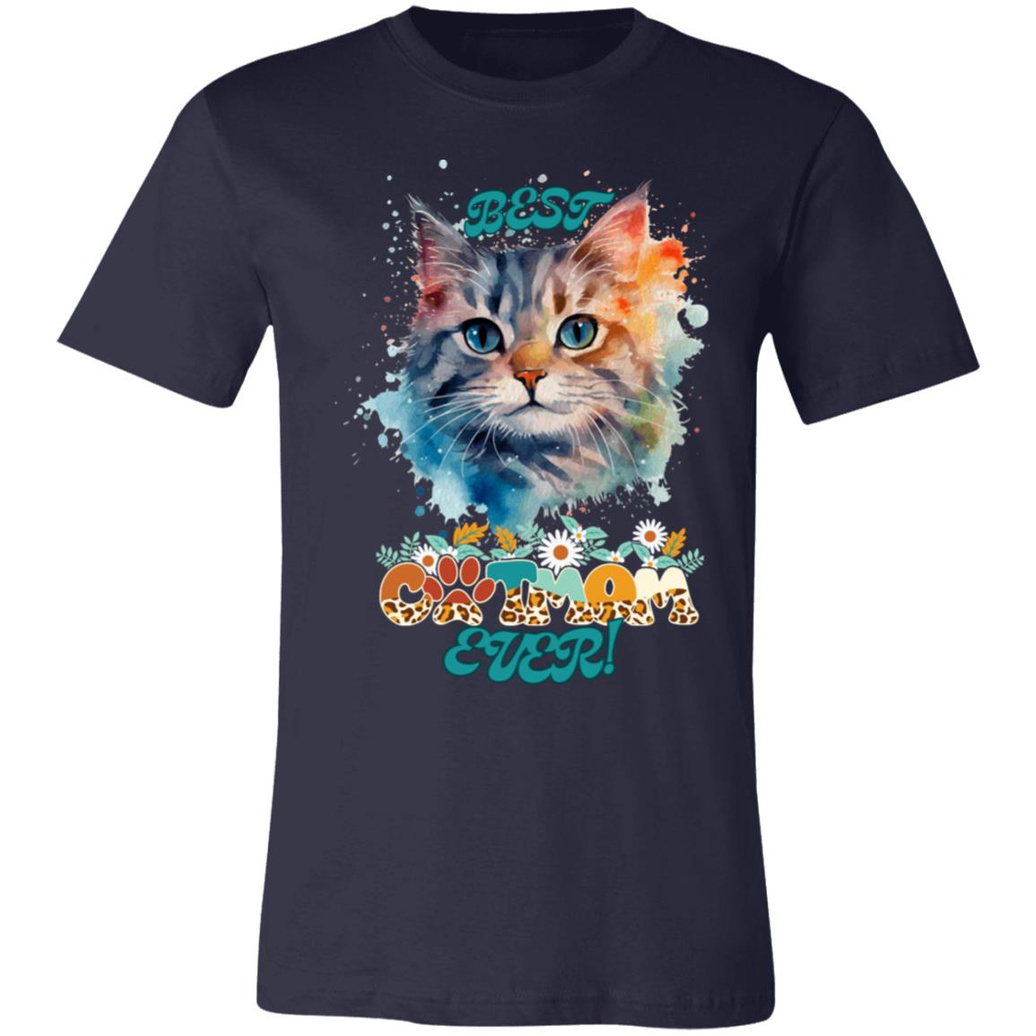 "BEST CAT MOM EVER!",  Graffiti Style T-Shirt