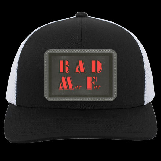 "BAD M-er F-er" Trucker "Snap Back" with Gray and Black Patch