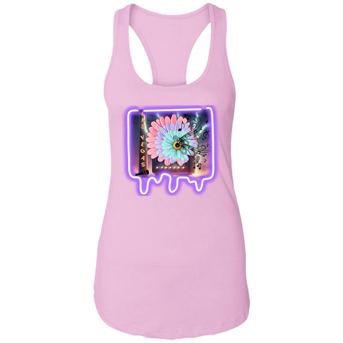 Neon Las Vegas  Ladies Ideal Racerback Tank, Las Vegas