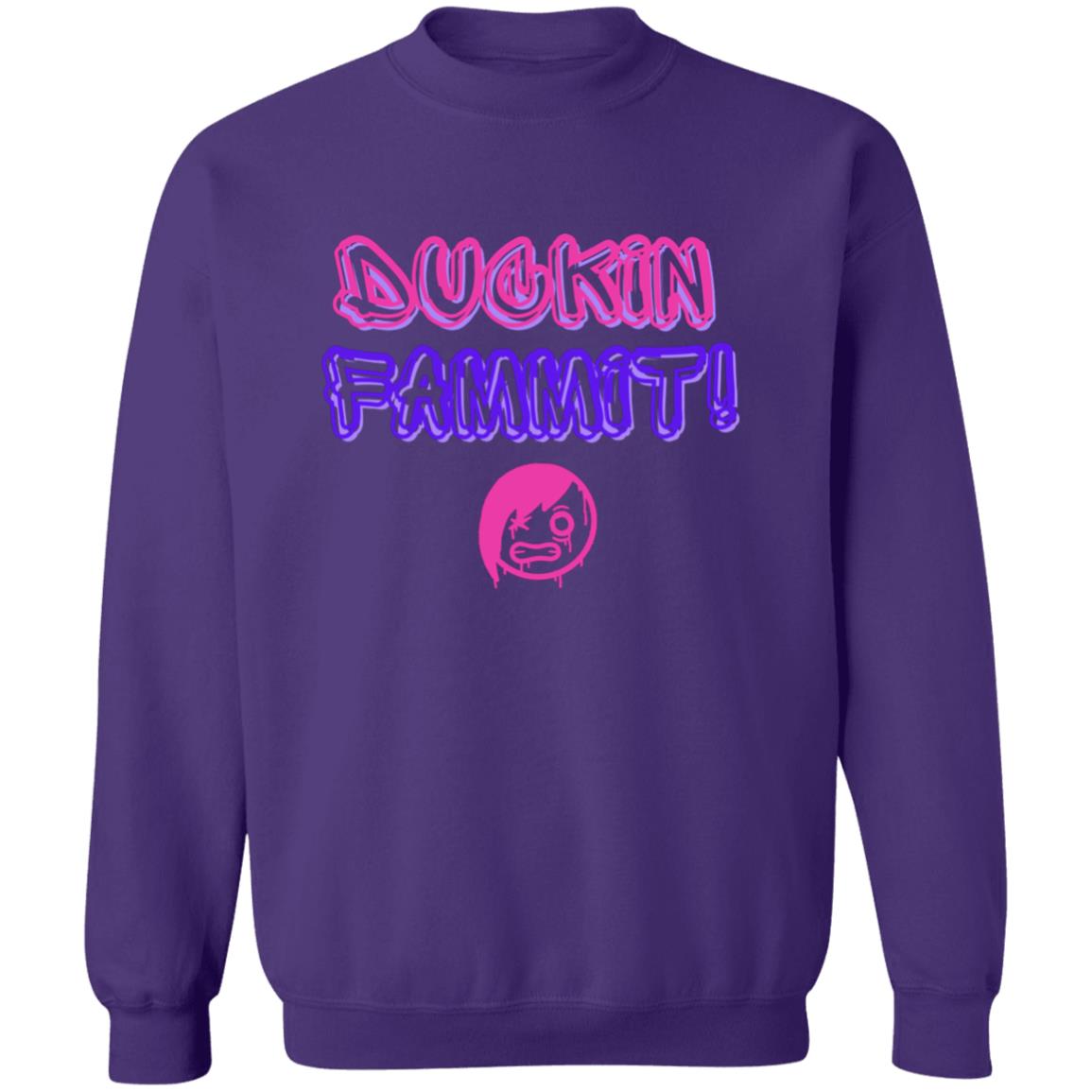 "Duckin Fammit" Graffiti Style, Unisex Pullover Sweatshirt