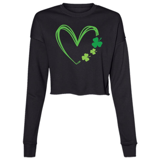 "Clover Heart" Cropped Fleece "sweater"