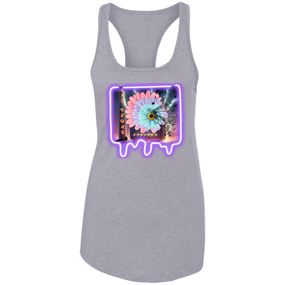 Neon Las Vegas  Ladies Ideal Racerback Tank, Las Vegas