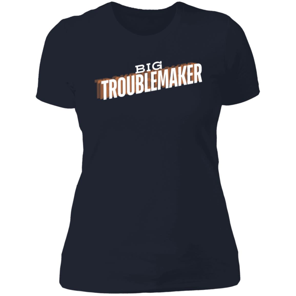 "Big Troublemaker" Ladies, Boyfriend Style T-Shirt