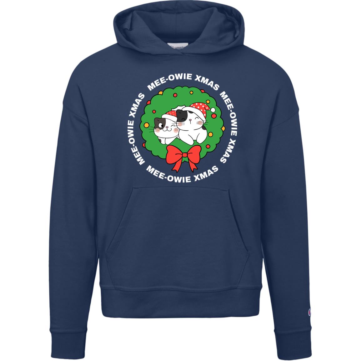 "MEE-OWIE XMAS"  Champion Power  Blend Adult Hoodie