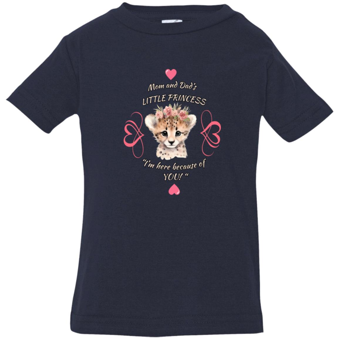 "Mom and Dad's Little Princess", Infant Jersey T-Shirt