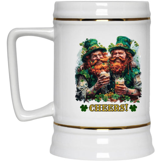 "Leprechaun Cheers" 22 oz Ceramic Beer Stein