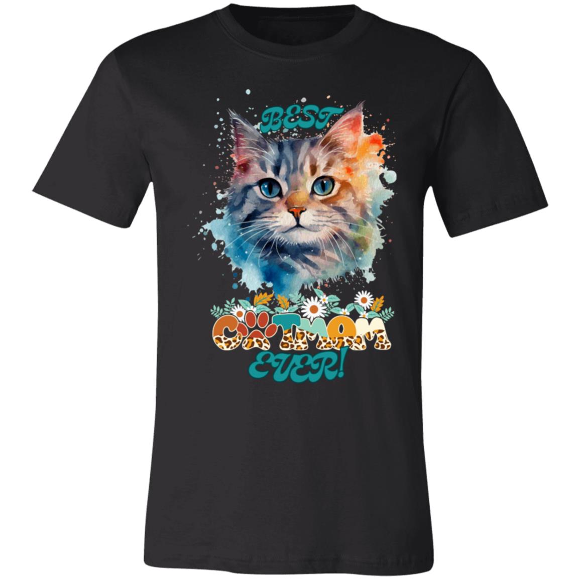 "BEST CAT MOM EVER!",  Graffiti Style T-Shirt