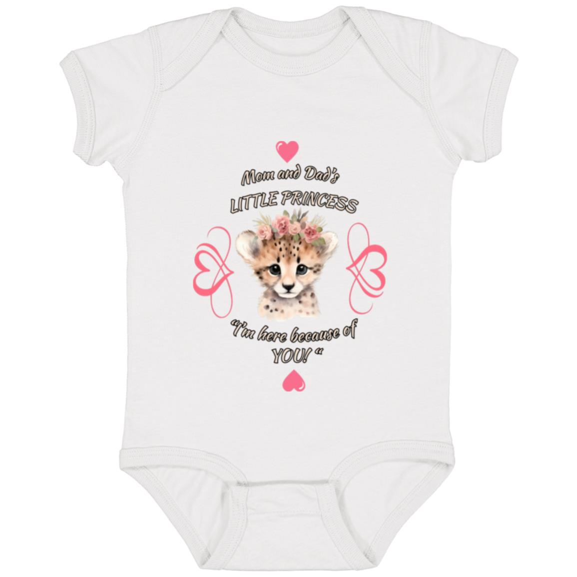 "Mom and Dad's Little Princess", Infant Jersey Bodysuit