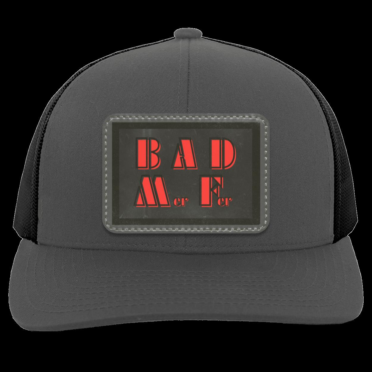 "BAD M-er F-er" Trucker "Snap Back" with Gray and Black Patch