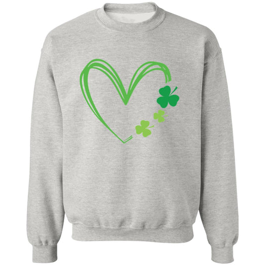 "Clover Heart" Pullover Crewneck Sweatshirt