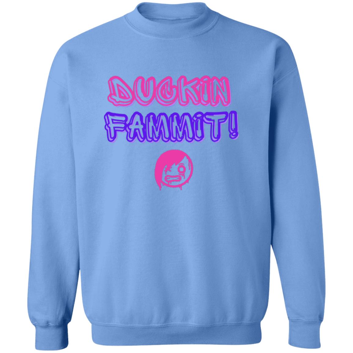 "Duckin Fammit" Graffiti Style, Unisex Pullover Sweatshirt
