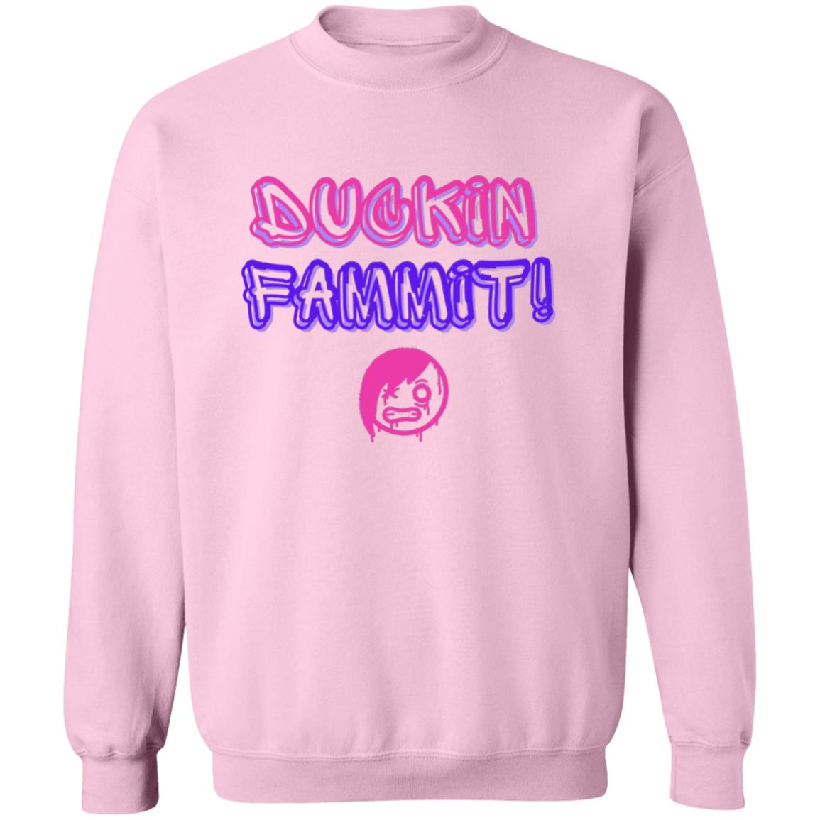 "Duckin Fammit" Graffiti Style, Unisex Pullover Sweatshirt