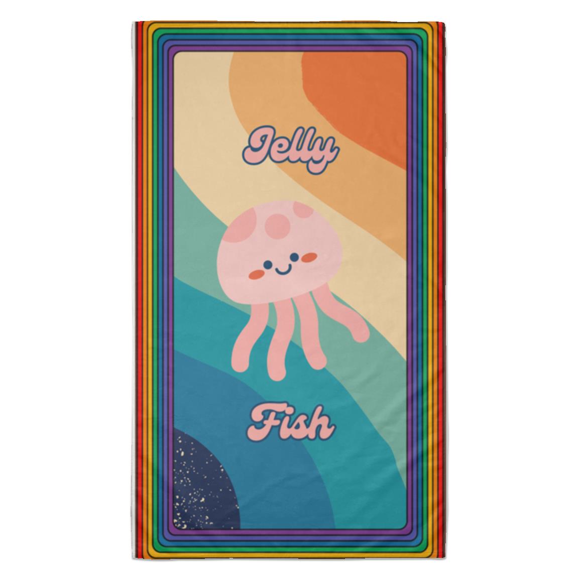 "Little Sea Creatures" Beach Towel - 35 in x 60 in