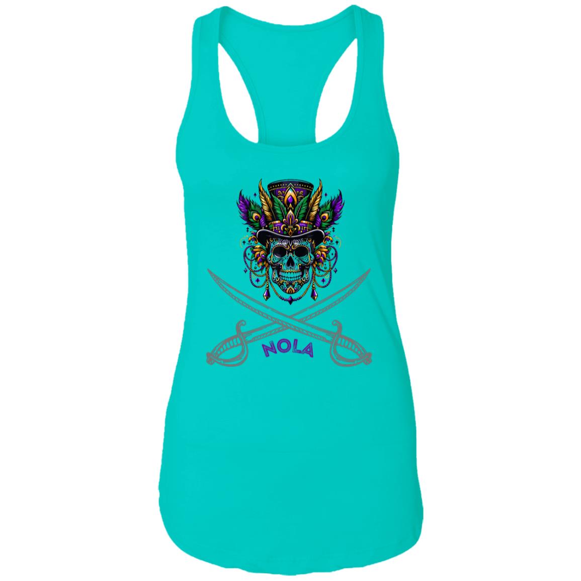 "NOLA Voodoo Pirate" Ladies Racer Back Tank