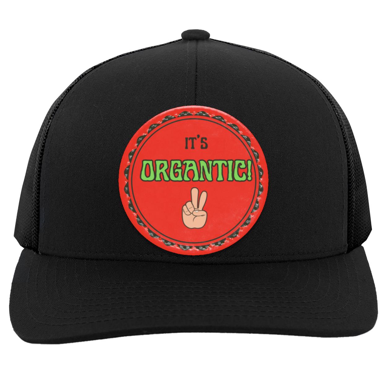 "It's Organtic" Snap Back Trucker Hat with Circular Vegan Leather