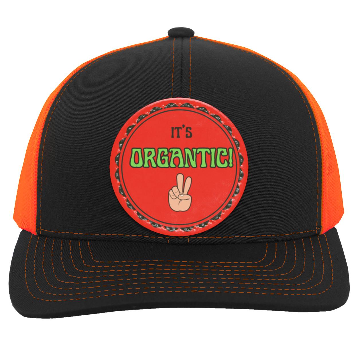 "It's Organtic" Snap Back Trucker Hat with Circular Vegan Leather