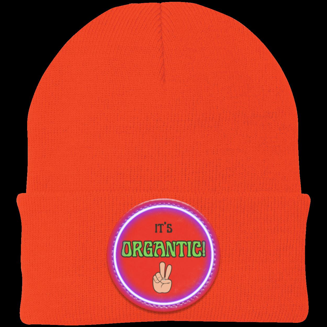 "It's Organtic" Beanie, Neon Circular Patch