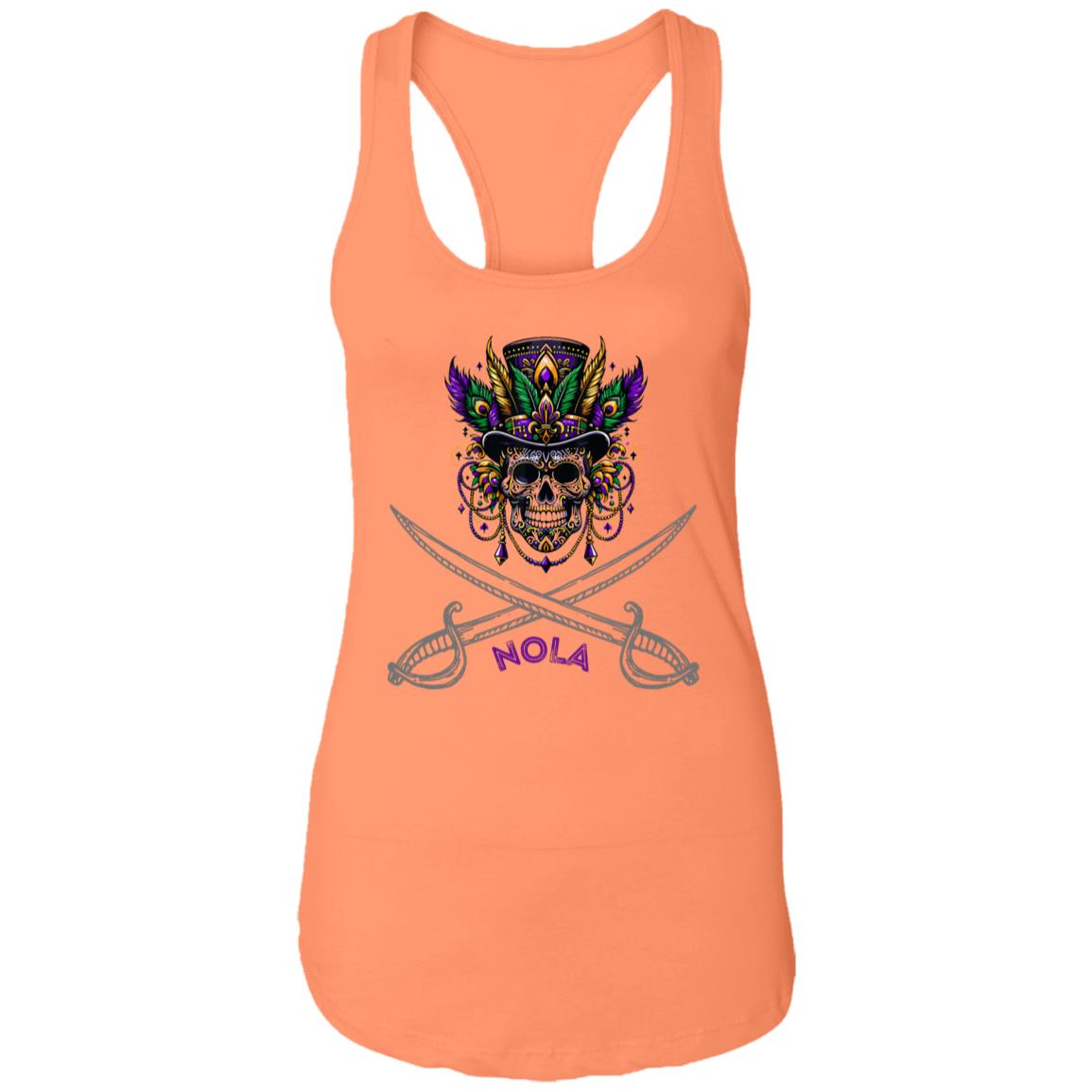 "NOLA Voodoo Pirate" Ladies Racer Back Tank