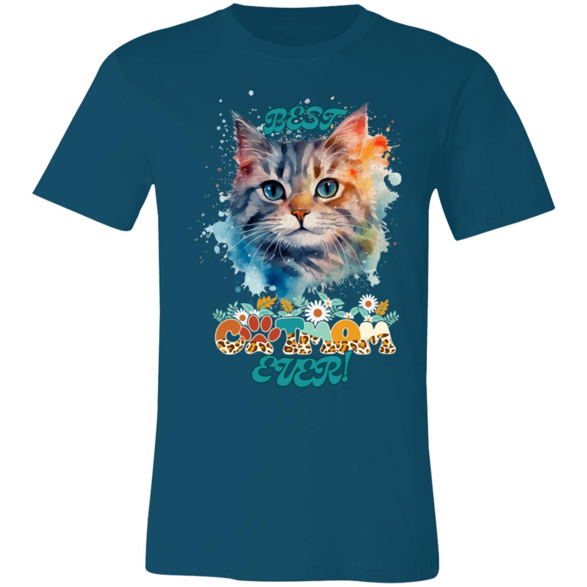 "BEST CAT MOM EVER!",  Graffiti Style T-Shirt