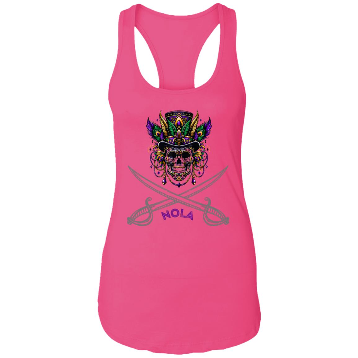 "NOLA Voodoo Pirate" Ladies Racer Back Tank